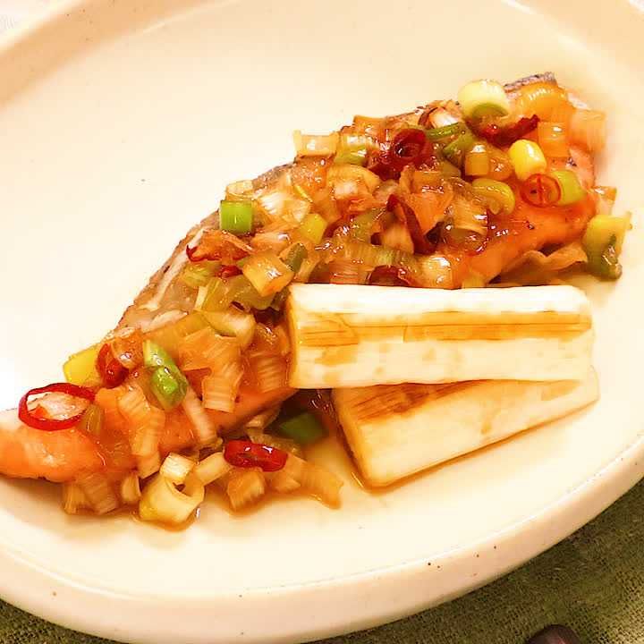 鮭のねぎ照り焼き