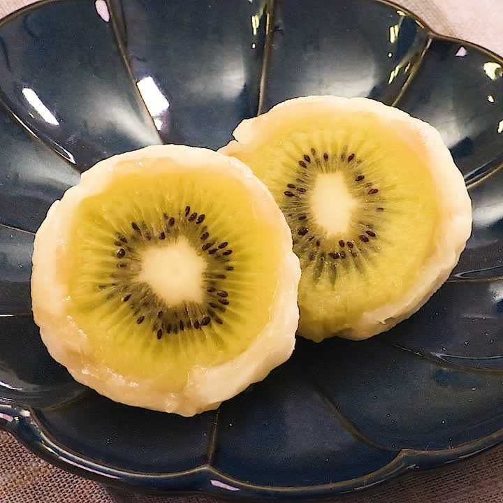 キウィの白あん大福