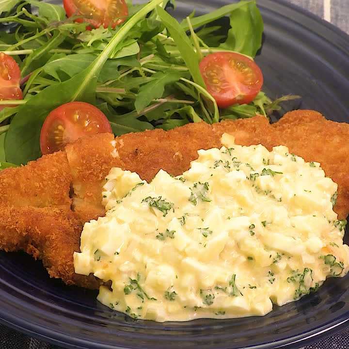 鶏むねフライのさっぱりタルタルソース