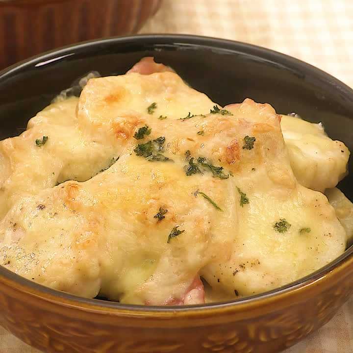 ベーコンと里芋のグラタン