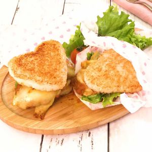 ハートのライスバーガー