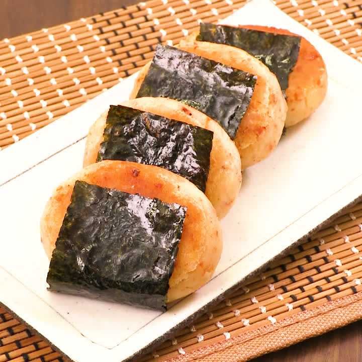 桜えびとチーズの芋もち