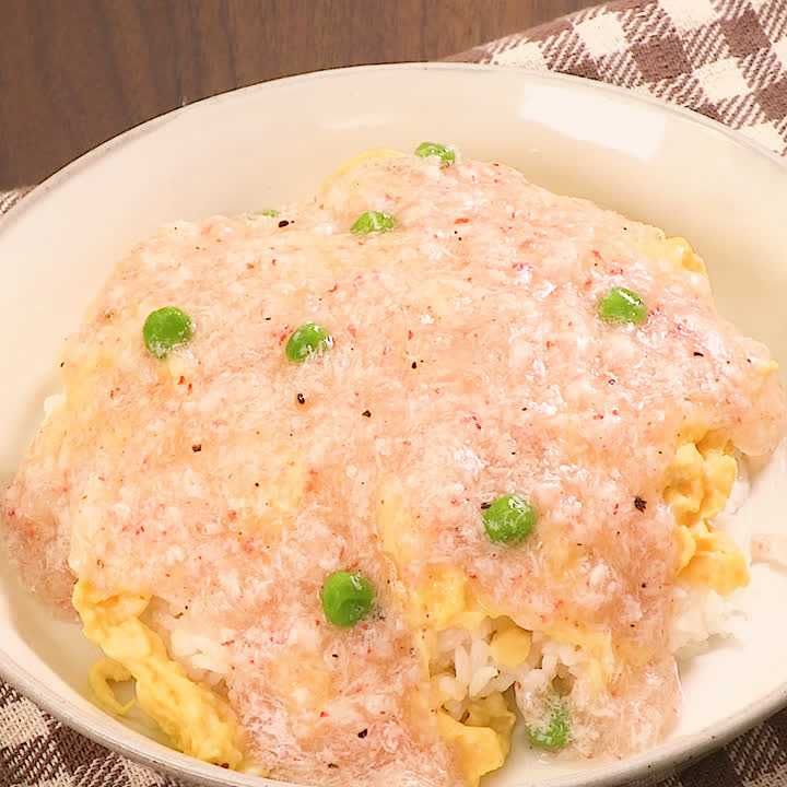 かに玉あんかけ丼