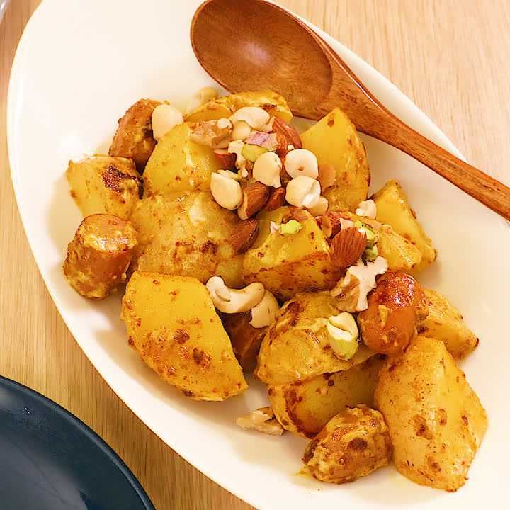 食べ応えバツグン カレー風味のホットポテサラのレシピ動画 作り方 Delish Kitchen