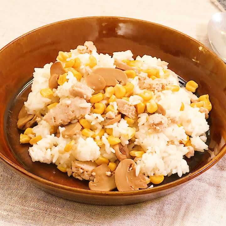 チキンピラフ風冷凍ミンチ