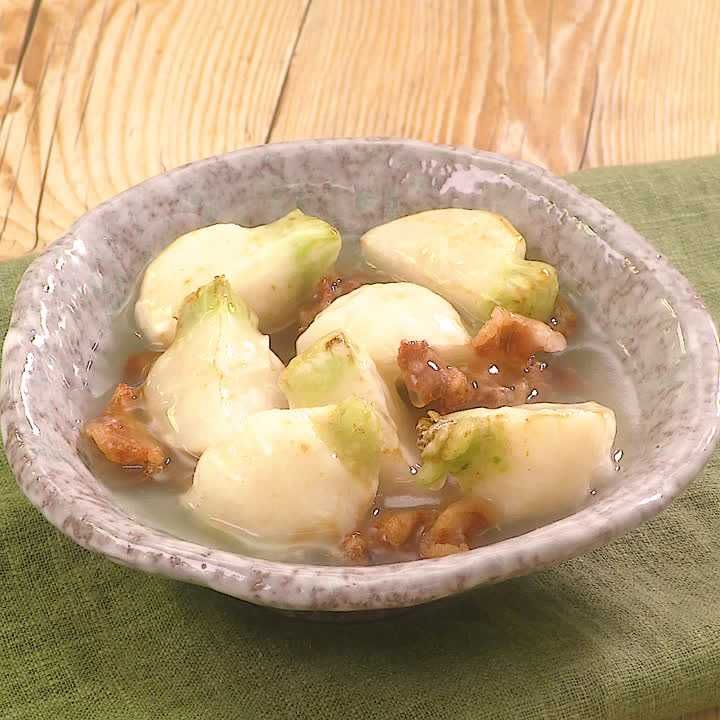 かぶと豚肉の揚げ出し