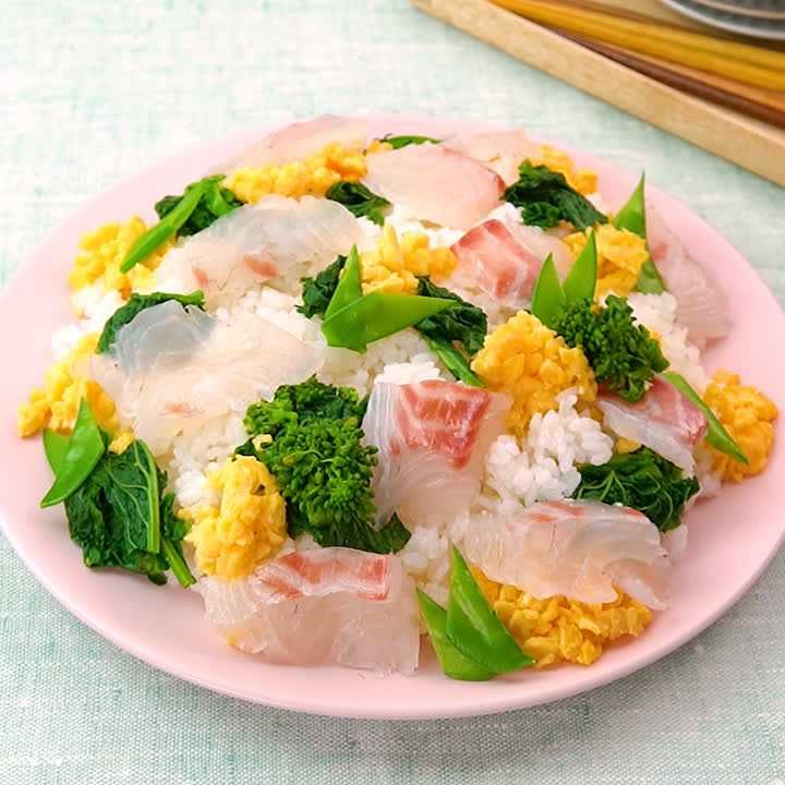 菜の花のちらし寿司