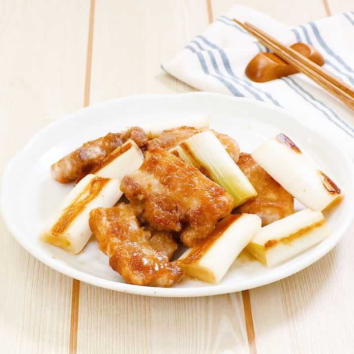 豚肉とねぎのごまポン酢