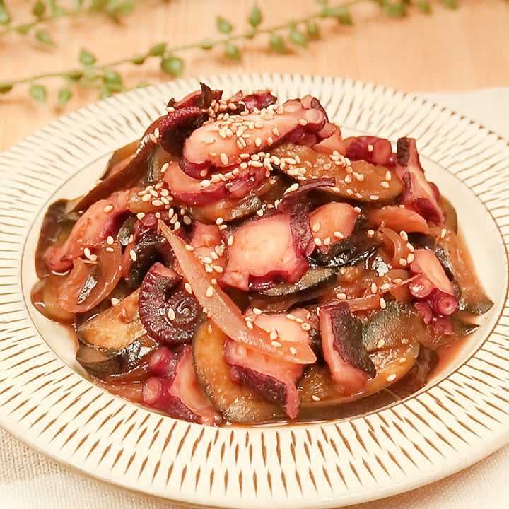 たことなすのみそ炒め