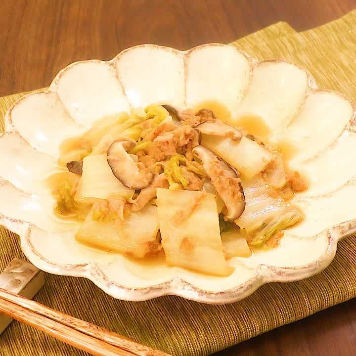 白菜とツナの味噌煮