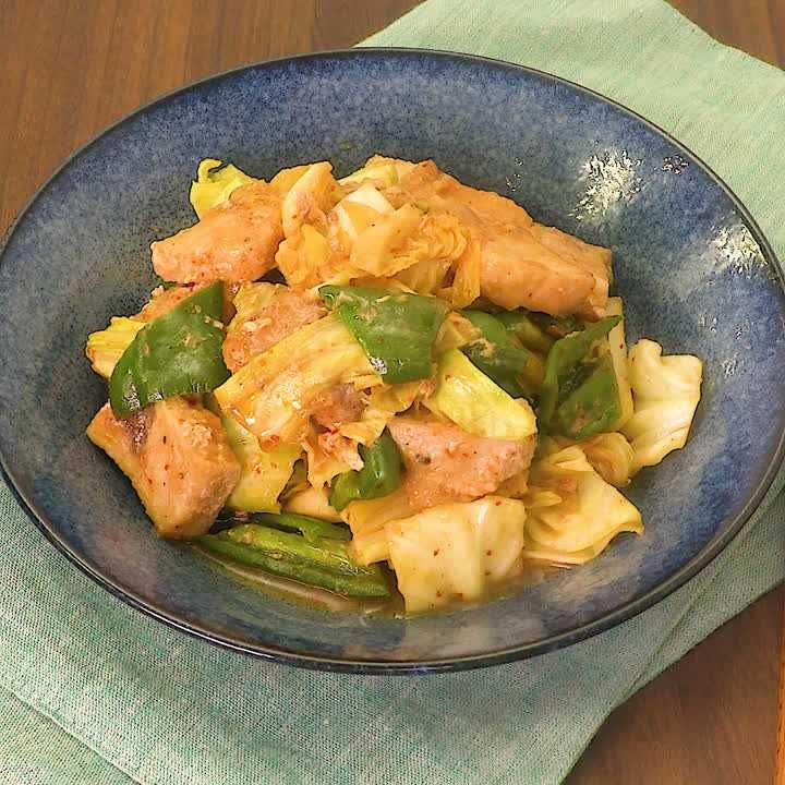 メカジキの回鍋肉風