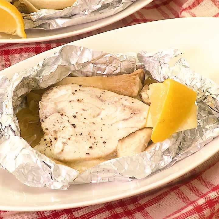 メカジキのレモンバターホイル焼き