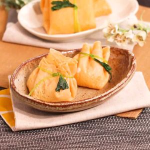 「玉子の巾着寿司」のレシピ動画