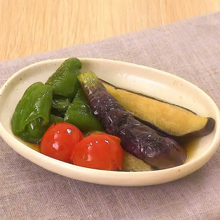 なすとピーマンの焼き浸し