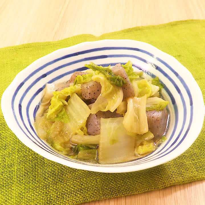 めんつゆで簡単！ 白菜とこんにゃくの炒め煮のレシピ動画・作り方 | デリッシュキッチン