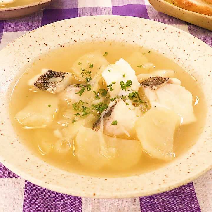 たらとにんにくのスープ