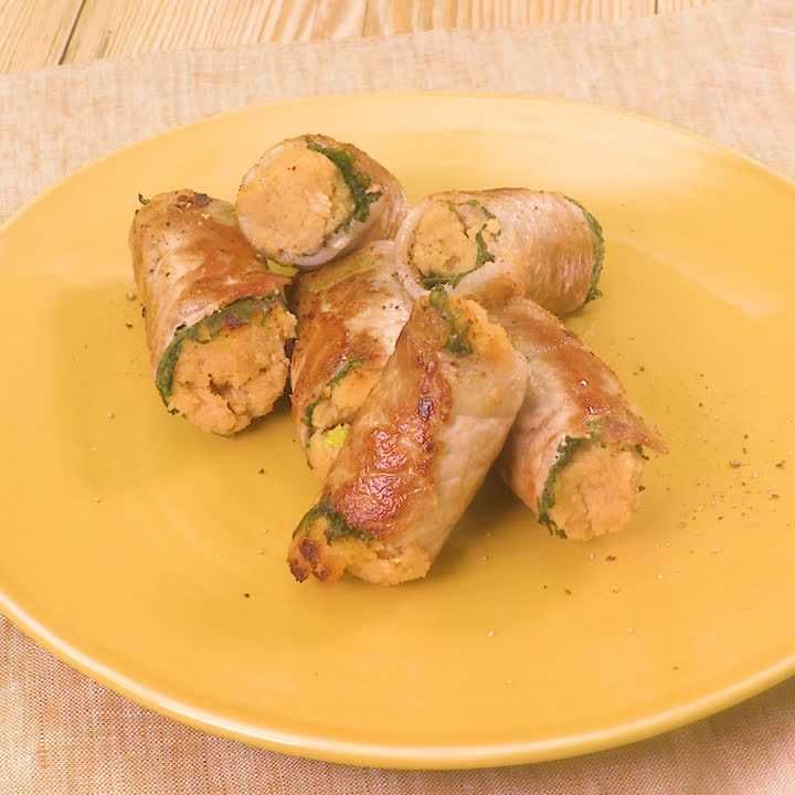 おからねぎみその豚肉巻き