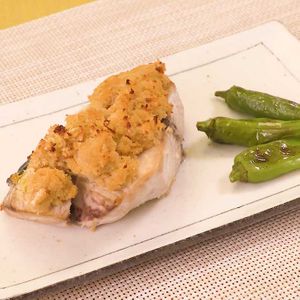 ブリのおからねぎみそ焼き