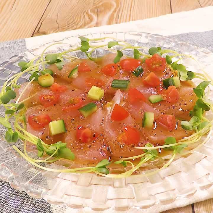 ビンチョウマグロのカルパッチョ