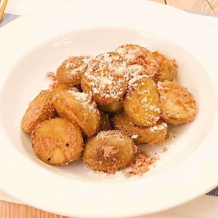 新じゃがの明太子バター