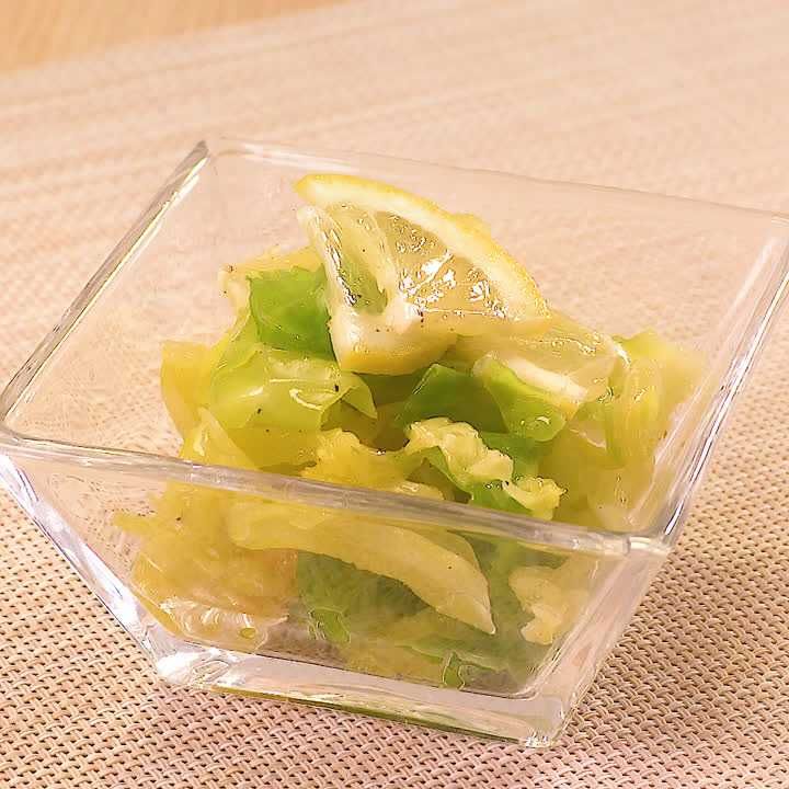 キャベツのはちみつレモン漬け