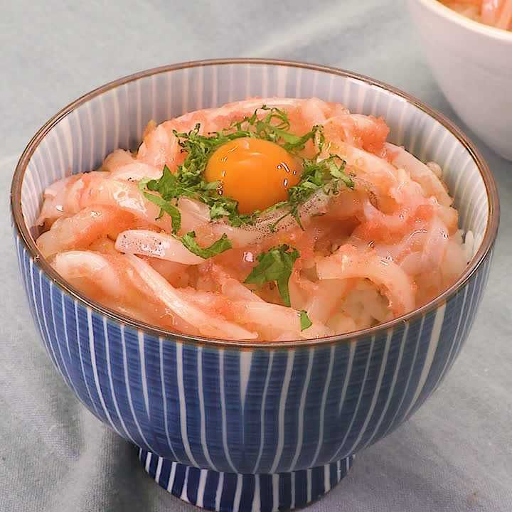 ヤリイカめんたい丼