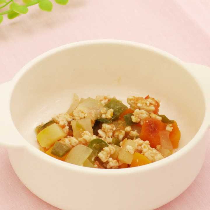 [離乳食　カミカミ期]ラタトゥイユアレンジ