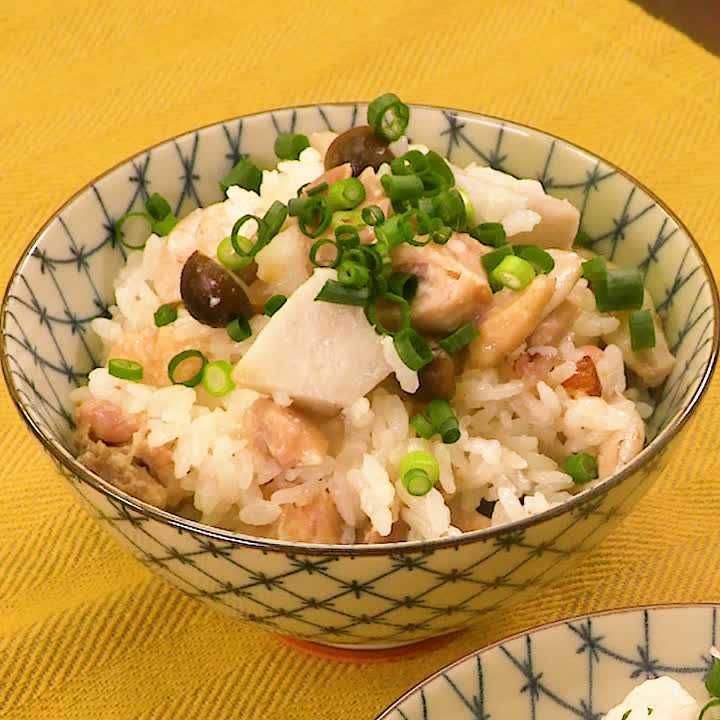 里芋と塩麹の炊き込みご飯