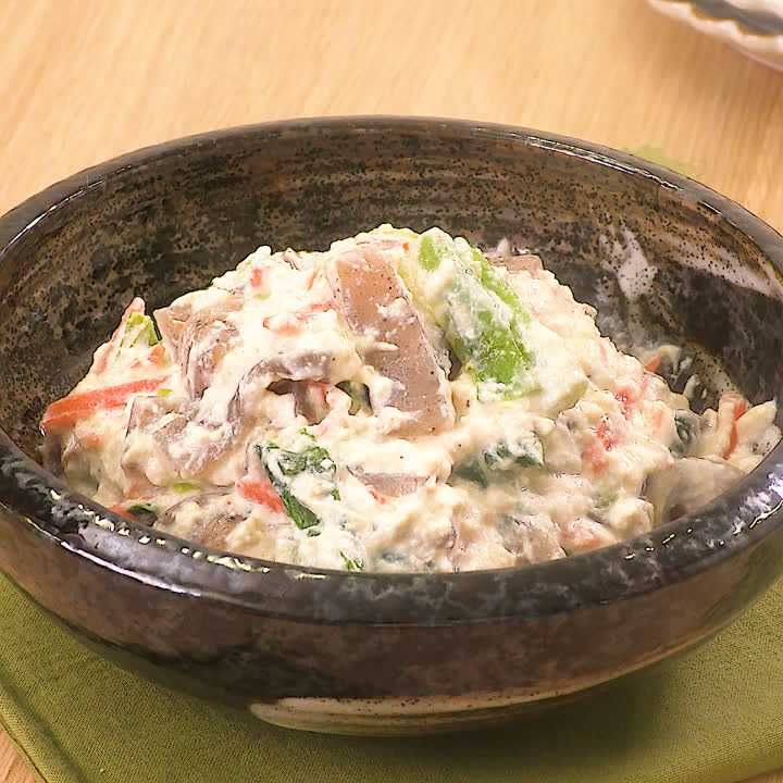 優しい甘み♪ こんにゃくの白みそ白和えのレシピ動画・作り方 | デ