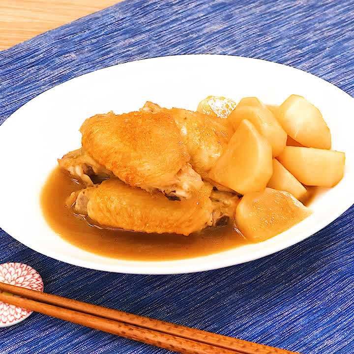 かぶと手羽中の中華風煮