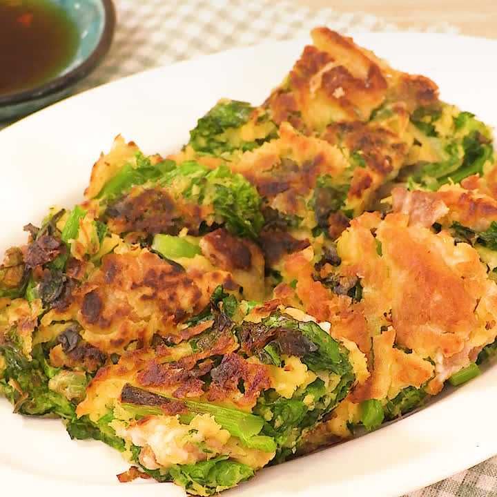 菜の花のチヂミ