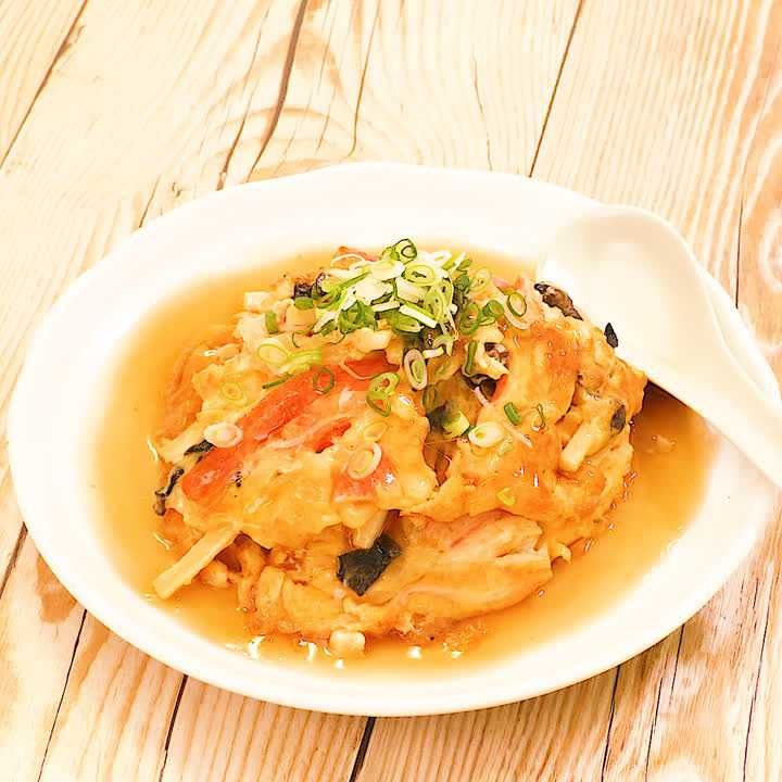 かにたまの甘酢あん