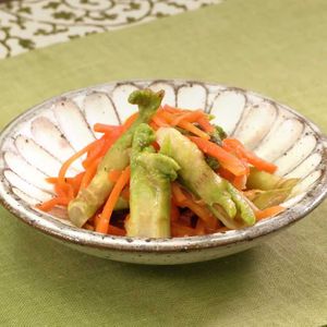 「たらの芽酢みそ和え」のレシピ動画