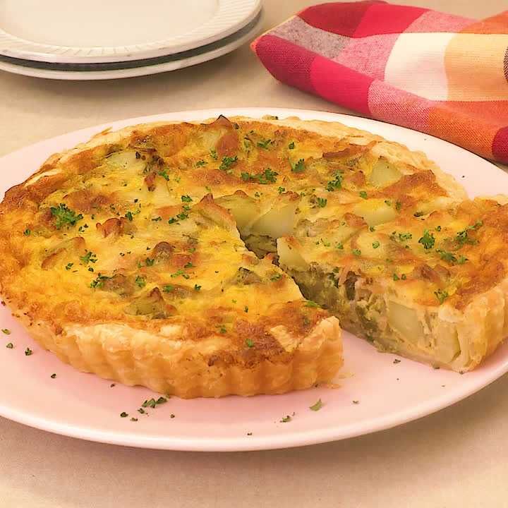 ふきのとうと新じゃがのキッシュ