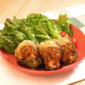 「ピーマンの肉詰めフライ」のレシピ動画