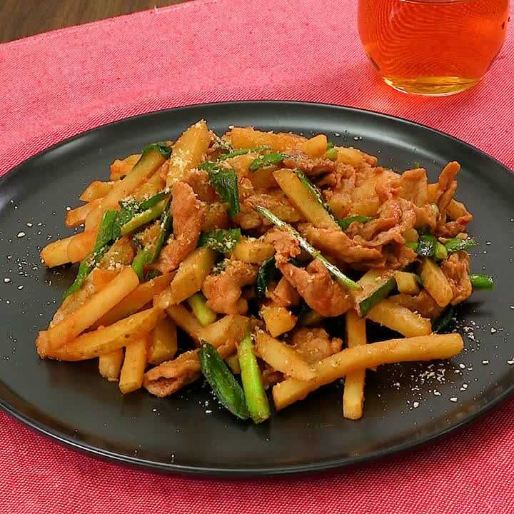 新じゃがと豚肉のプルコギ煮