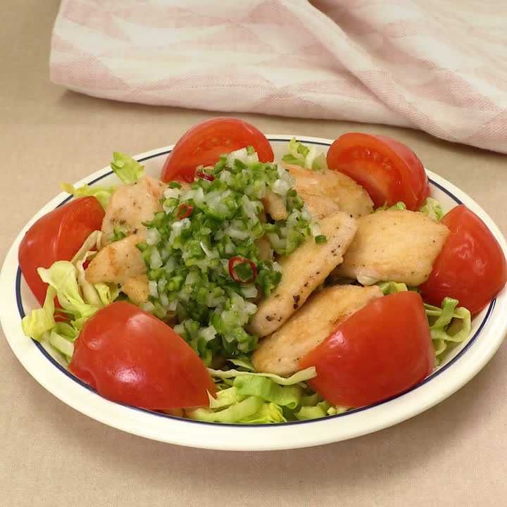 揚げどりのピーマンドレッシング