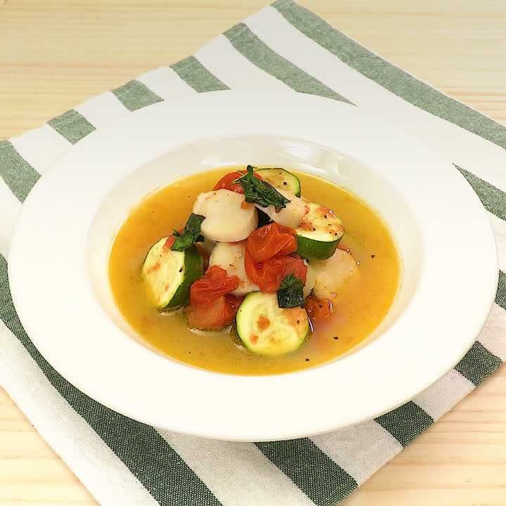 ホタテのアクアパッツア