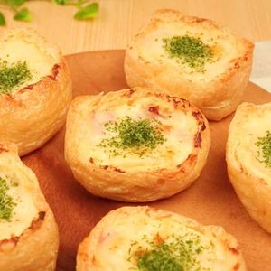 「油揚げの一口グラタン」のレシピ動画