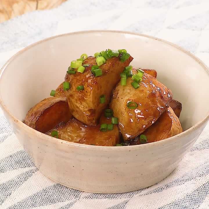 新じゃがいものはちみつしょうが焼き