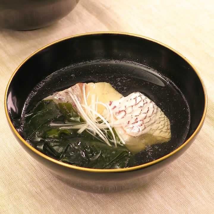 鯛のお吸い物