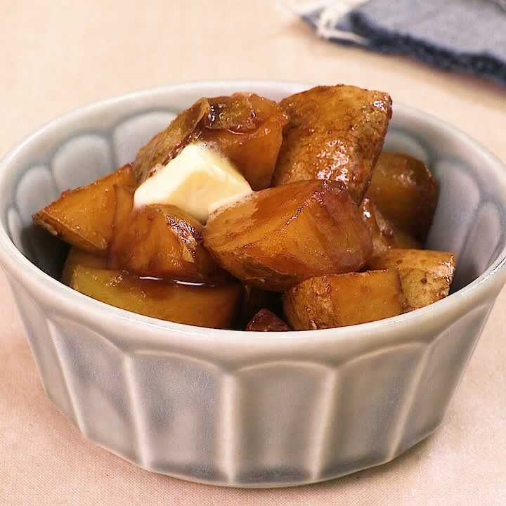 新じゃがいもの甘辛バター煮