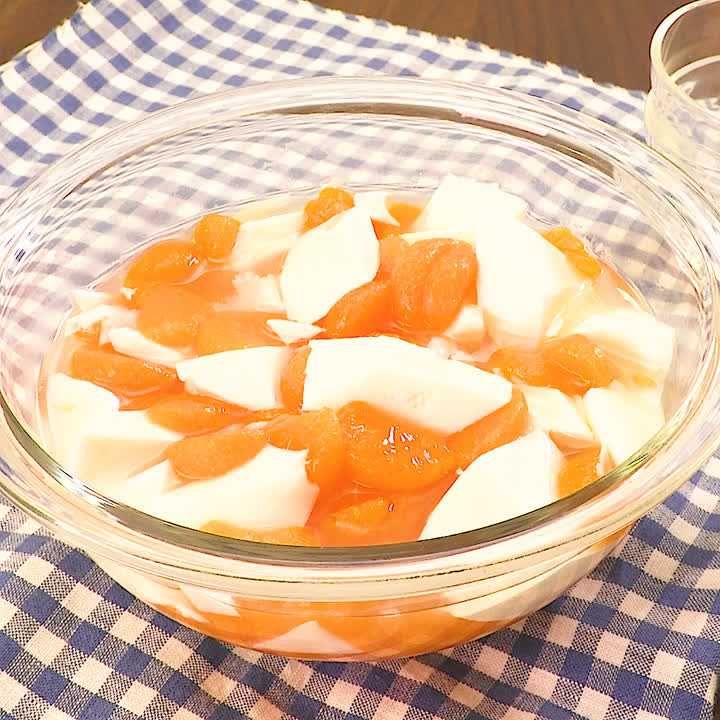 牛乳かんとみかんのさっぱりポンチ