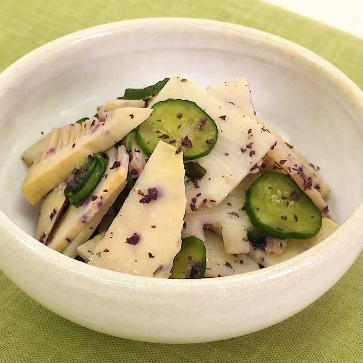 たけのこのしそ和え