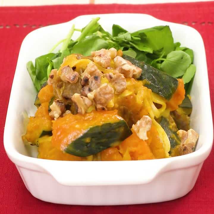 かぼちゃと牛肉のカレーサラダ