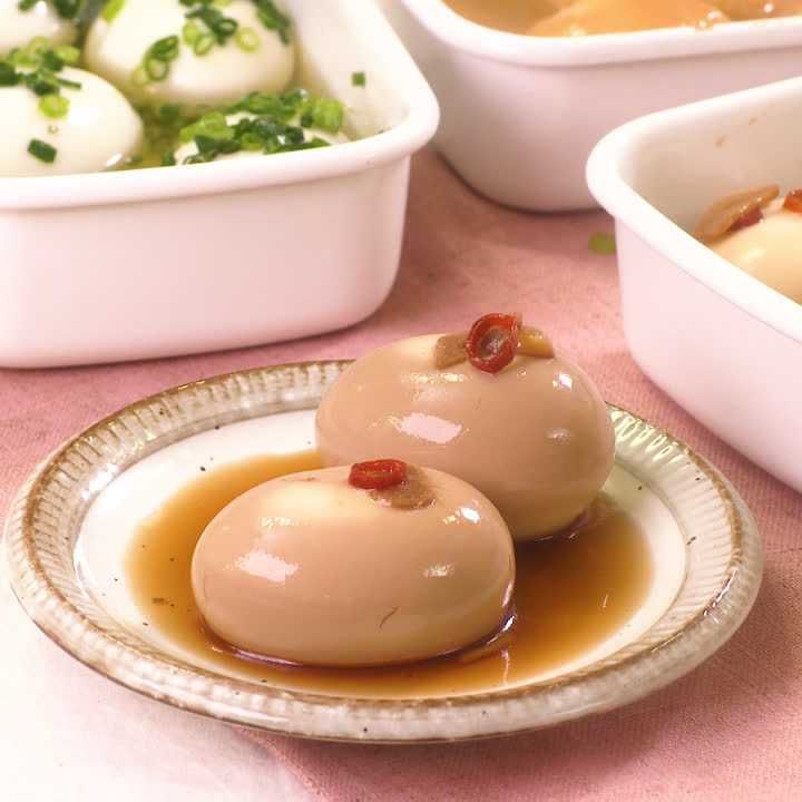ピリ辛にんにくしょうゆ味卵