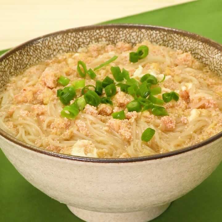 明太卵とじにゅうめん