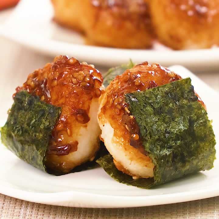 焦がしねぎのご飯もち