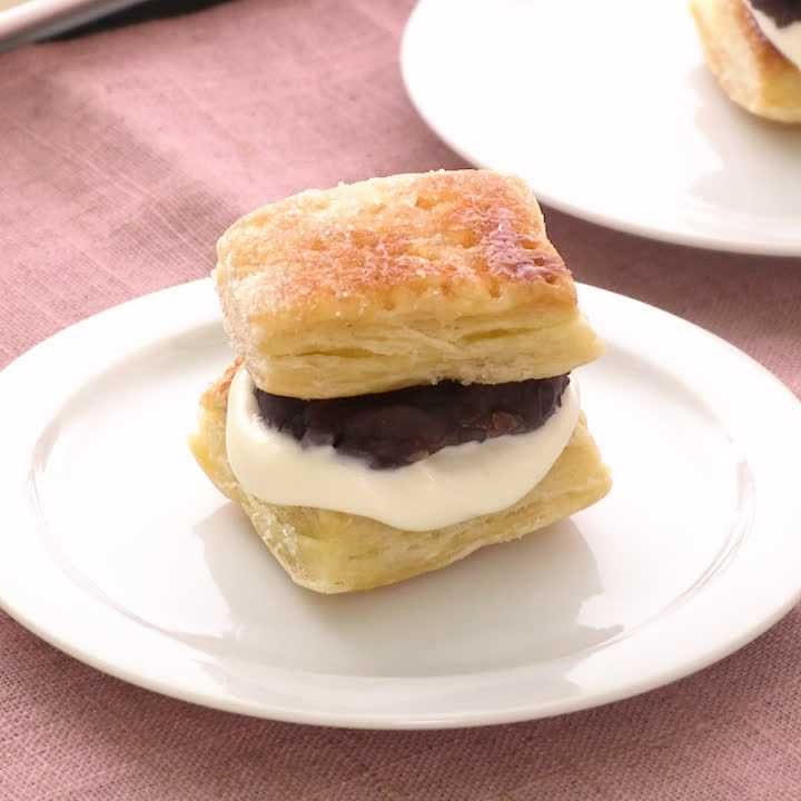 フライパンで簡単 あんこミルフィーユのレシピ動画 作り方 Delish Kitchen