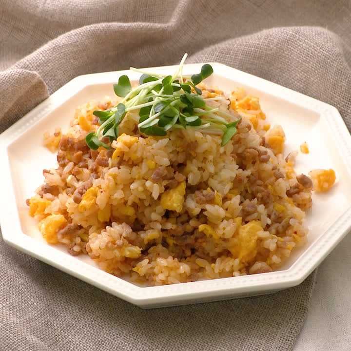 豚ひき肉のピリ辛混ぜごはん